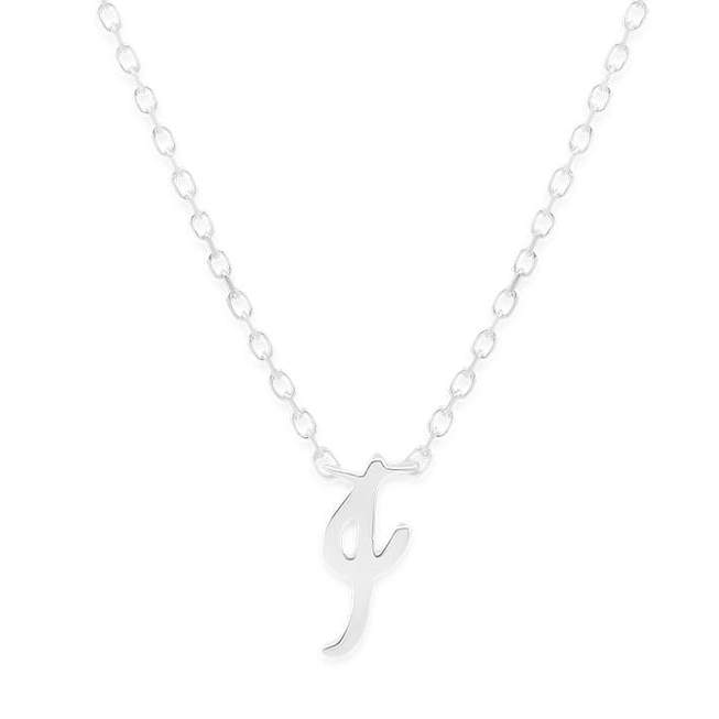 Simple Love Letter Initial Necklace 13