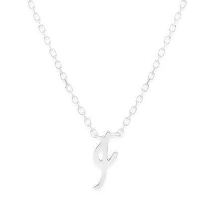 Simple Love Letter Initial Necklace 13