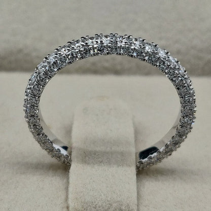 1.0 TCW Round Lab-Grown Diamond Eternity Wedding Band – Sparkling Elegance 2