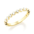 Load image into Gallery viewer, 0.60 TCW Round Lab-Grown Diamond Half Eternity Engagement Ring
