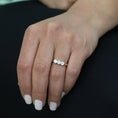 Load image into Gallery viewer, 0.75 TCW Round Lab-Grown Diamond Trio Wedding Band
