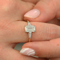 Load image into Gallery viewer, 1.7 CT Emerald Cut Lab-Grown Diamond Three Stone Engagement Ring 5
