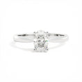 Load image into Gallery viewer, 0.82 CT Oval Lab-Grown Diamond Solitaire Engagement Ring
