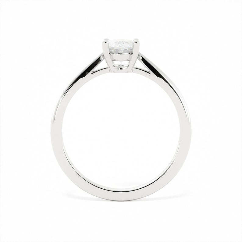 0.82 CT Oval Lab-Grown Diamond Solitaire Engagement Ring 2