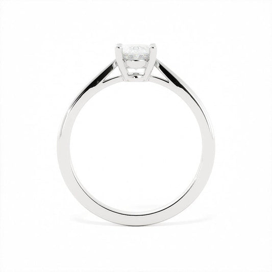 0.82 CT Oval Lab-Grown Diamond Solitaire Engagement Ring