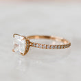 Load image into Gallery viewer, 2.03 CT Cushion-Cut Lab-Grown Diamond Pave Engagement Ring
