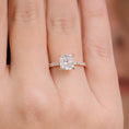 Load image into Gallery viewer, 2.03 CT Cushion-Cut Lab-Grown Diamond Pave Engagement Ring
