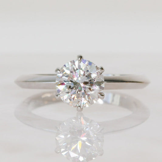 Brilliant 1.51 CT Round Lab-Grown Diamond Solitaire Engagement Ring