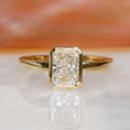 Load image into Gallery viewer, Elegant 1.0 CT Radiant Lab-Grown Diamond Solitaire Bezel-Setting Engagement Ring
