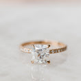 Load image into Gallery viewer, 2.03 CT Cushion-Cut Lab-Grown Diamond Pave Engagement Ring
