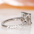 Load image into Gallery viewer, 2.03 CT Princess Cut Lab-Grown Diamond Halo & Pave Engagement Ring
