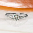 Load image into Gallery viewer, 0.80 CT Round Lab-Grown Diamond Three Stone Engagement Ring
