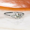 Load image into Gallery viewer, 0.80 CT Round Lab-Grown Diamond Three Stone Engagement Ring
