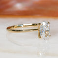 Load image into Gallery viewer, Elegant 1 CT Oval Lab-Grown Diamond Solitaire Engagement Ring
