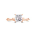 Load image into Gallery viewer, 1.0 CT Princess-Cut Lab-Grown Diamond Solitaire Engagement Ring In Gold
