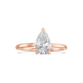 Load image into Gallery viewer, 1 CT Pear Lab Grown Diamond Solitaire Engagement Ring
