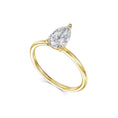 Load image into Gallery viewer, 1 CT Pear Lab Grown Diamond Solitaire Engagement Ring
