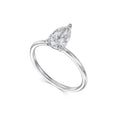 Load image into Gallery viewer, 1 CT Pear Lab Grown Diamond Solitaire Engagement Ring
