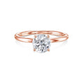 Load image into Gallery viewer, 1.0 CT Round Lab-Grown Diamond Solitaire Engagement Ring in Gold
