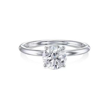 1.0 CT Round Lab-Grown Diamond Solitaire Engagement Ring in Gold 3