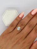 Load image into Gallery viewer, 1 CT Oval Lab-Grown Diamond Solitaire Engagement Ring in Rose Gold
