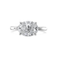 Load image into Gallery viewer, 2.5 CT Oval Lab-Grown Diamond Solitaire Engagement Ring - Timeless Elegance
