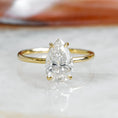 Load image into Gallery viewer, 1.05 CT Pear-Shaped Lab-Grown Diamond Hidden Halo Engagement Ring
