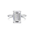 Load image into Gallery viewer, 4 CT Emerald Lab-Grown Diamond Solitaire Engagement Ring
