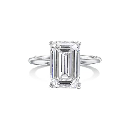 5 Carat Emerald-Cut Lab-Grown Diamond Solitaire Ring 5