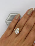 Load image into Gallery viewer, 4 CT Pear Lab-Grown Diamond Solitaire Engagement Ring
