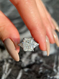 Load image into Gallery viewer, Radiant Elegance: 4 CT Lab-Grown Diamond Three Stone Engagement Ring
