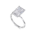 Load image into Gallery viewer, 5 Carat Radiant Lab-Grown Diamond Solitaire Engagement Ring
