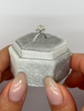 Load image into Gallery viewer, 1.0 CT Cushion-Cut Lab-Grown Diamond Solitaire Engagement Ring
