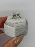 Load image into Gallery viewer, 5 CT Emerald Lab-Grown Diamond Trio Engagement Ring
