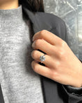 Load image into Gallery viewer, Exquisite 3 CT Round Lab-Grown Diamond Solitaire Engagement Ring
