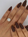 Load image into Gallery viewer, Exquisite 3 CT Round Lab-Grown Diamond Solitaire Engagement Ring
