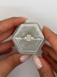 Load image into Gallery viewer, 1 CT Radiant Lab-Grown Diamond Three Stone Engagement Ring
