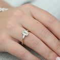 Load image into Gallery viewer, 1.7 CT Emerald Cut Lab-Grown Diamond Three Stone Engagement Ring 7
