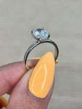 Load image into Gallery viewer, 2.0 CT Oval Lab-Grown Diamond Engagement Ring with Hidden Halo Elegance
