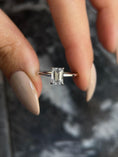 Load image into Gallery viewer, 1.0 CT Emerald Lab-Grown Diamond Solitaire Engagement Ring
