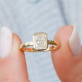 Load image into Gallery viewer, Elegant 1.0 CT Radiant Lab-Grown Diamond Solitaire Bezel-Setting Engagement Ring
