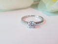 Load image into Gallery viewer, 1 CT Round Lab-Grown Diamond Pave Engagement Ring
