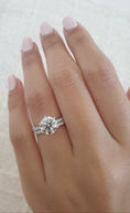 Load image into Gallery viewer, 2 CT Round Lab-Grown Diamond Pave Elegance Engagement Ring
