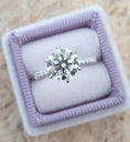 Load image into Gallery viewer, 2 CT Round Lab-Grown Diamond Pave Elegance Engagement Ring
