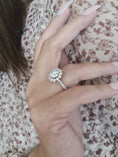 Load image into Gallery viewer, Radiant 2.5 CT Round Lab-Grown Diamond Halo & Pave Engagement Ring
