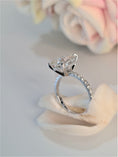 Load image into Gallery viewer, 4 CT Cushion Lab-Grown Diamond Pave Engagement Ring
