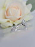 Load image into Gallery viewer, 4.5 CT Radiant Cut Lab-Grown Diamond Hidden Halo Pavé Engagement Ring
