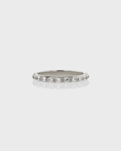 0.50 Carat Round Lab Grown Diamond Half Eternity Band 1