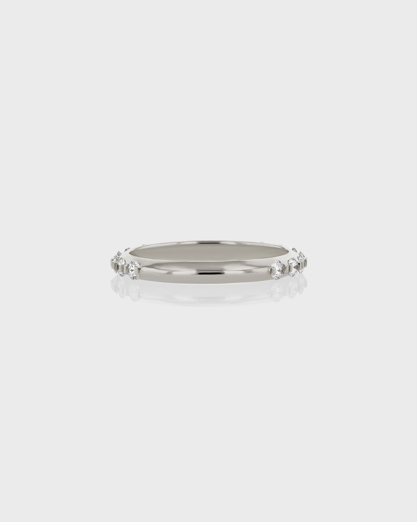 0.50 Carat Round Lab Grown Diamond Half Eternity Band 4