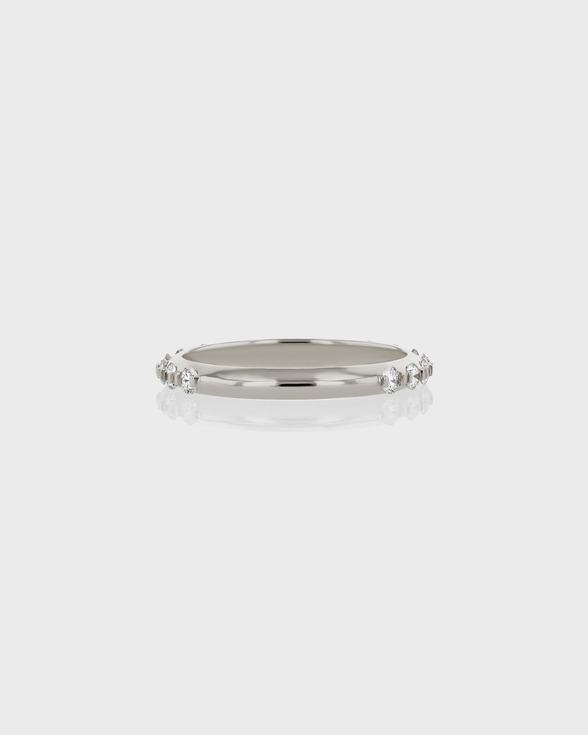 0.50 Carat Round Lab Grown Diamond Half Eternity Band 4